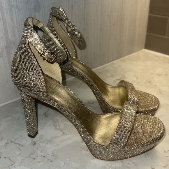 Michael Kors Sparkly Gold Women’s Heels - Picture 1 of 8